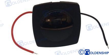 Luz Cortesia Negra C/difusor Goldenship