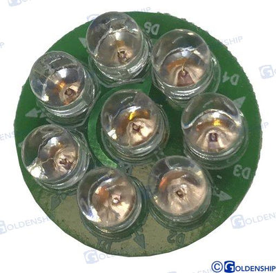 Bombilla 8 Leds Rojo 12V Goldenship