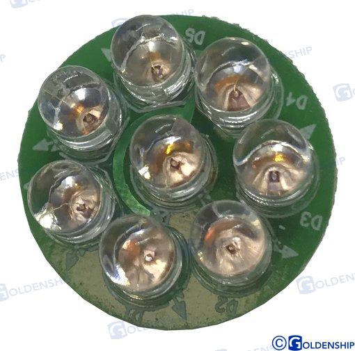 Bombilla 8 Leds Rojo 12V Goldenship