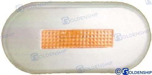 Luz Interior/exterior Ovalada Led Naranj Goldenship