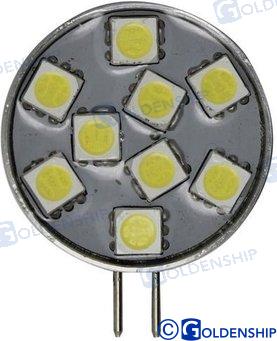 Bombilla G4 Vertical 9LED 1,8W 10/30V Goldenship (Ref. GS10521)