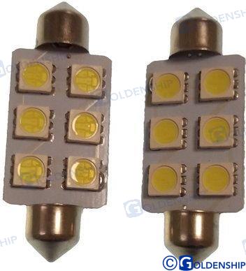 Bombilla Feston 6LED 1,3W 10/30V (2) Goldenship