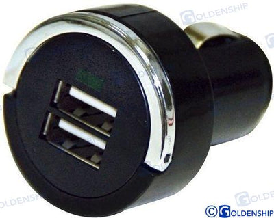 Base 12/24 V 2 Usb Cargador 5V 3.4A Goldenship