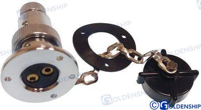 Enchufe Estanco 3 Amp. 2 Polos Goldenship