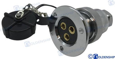 Enchufe Estanco 5 Amp. 3 Polos Goldenship