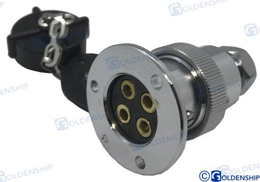Enchufe Estanco 5 Amp. 4 Polos Goldenship