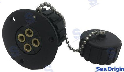 Enchufe Nylon 3 Amp. 4 Polos Sea Origin