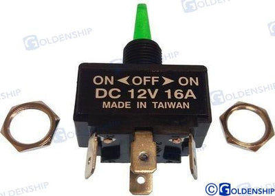 Interruptor On-off-on 4T C/luz Goldenship