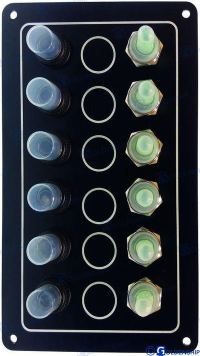 Panel 6 Interruptores Wp Goldenship