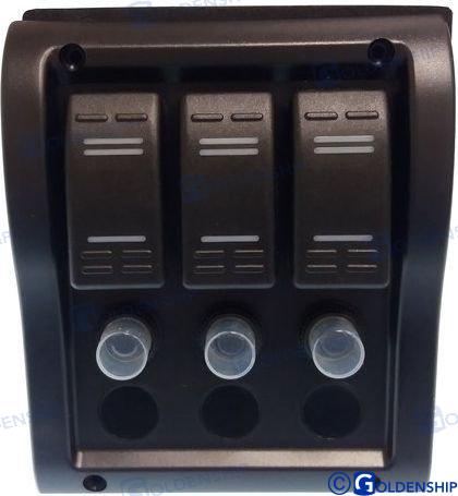 Panel 3 Interruptores Goldenship (Ref. GS11176)
