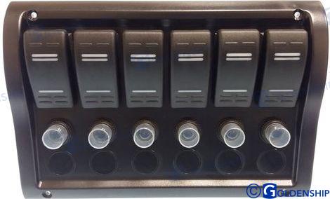 Panel 6 Interruptores Goldenship (Ref. GS11177)