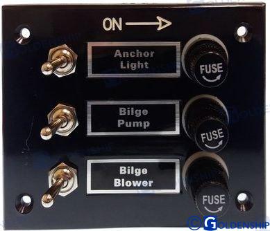 Panel 3 Interruptores Goldenship (Ref. GS11190)