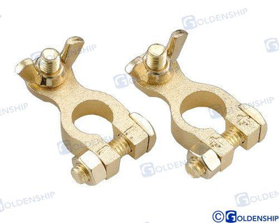 Terminales Bateria - Bronce (par) Goldenship