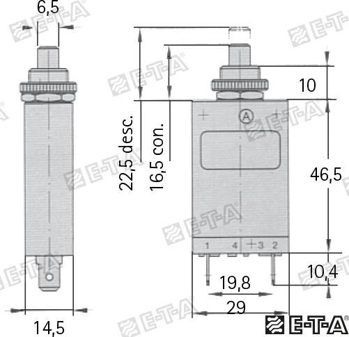 Int. Magnetotermico 25A E-T-A
