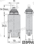 Int. Magnetotermico 15A E-T-A (Ref. GS11470)