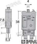 Int. Fusible Termico 10A E-T-A (Ref. GS11477)