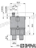 Int. Fusible Termico 6A E-T-A