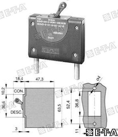 Int. Hidromagnetico 50A E-T-A