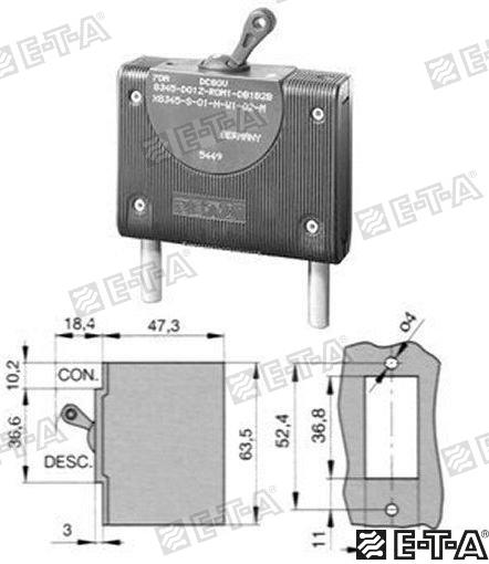 Int. Hidromagnetico 50A E-T-A