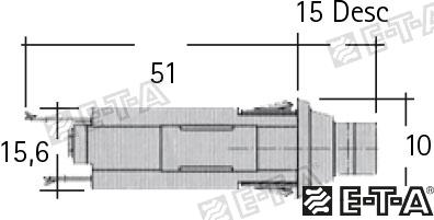 Interruptor Automatico 1110-5A E-T-A