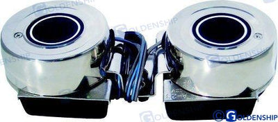 Bocina Mini Doble 12V. 4A (114 Db) Goldenship