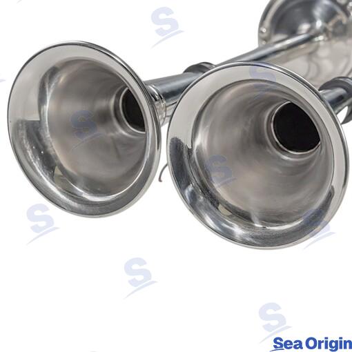 Bocina Trompeta Doble 40/47 24V Sea Origin