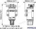 Kit Cambio Aceite/gasoil 12/24V Marco (Ref. GS20141)