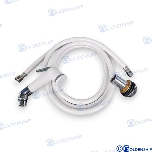 Ducha Leva Blanca (pvc 2.5 M) Goldenship