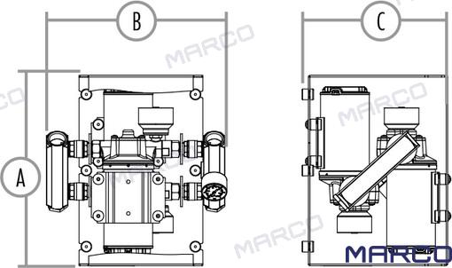 ​bomba Presion Electro. UP14/E-DX 12/24V Marco