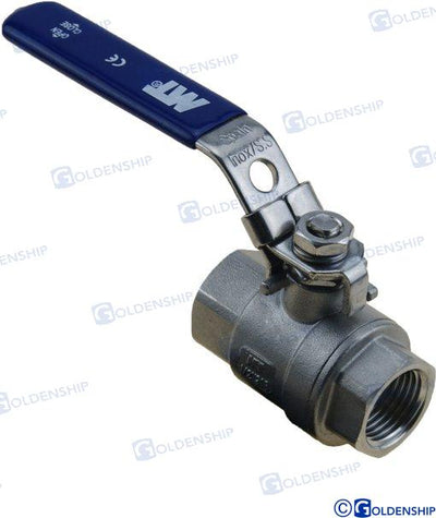 Valvula Bola 1/2" Inox. Goldenship