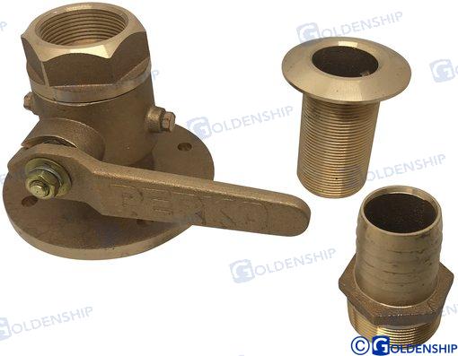 Pasacascos Con Valvula 1" Goldenship