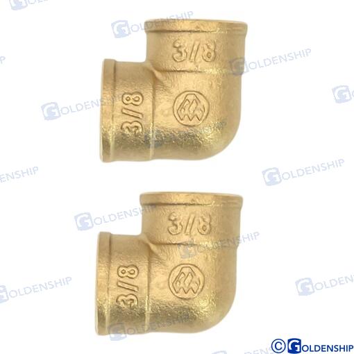 Codo Laton H/h 1/2" (2) Goldenship