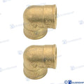 Codo Laton H/h 2.1 2" Goldenship