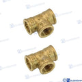 T Laton H/h/h 1/2" (2) Goldenship