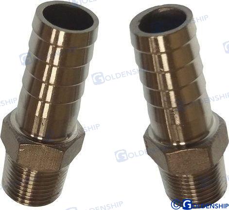 Entronque 3/8" 15MM Inox (2) Goldenship