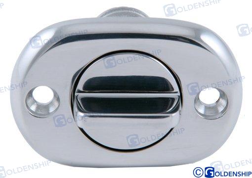 Desagüe C/tapon Oval Inox 54 Mm. Goldenship