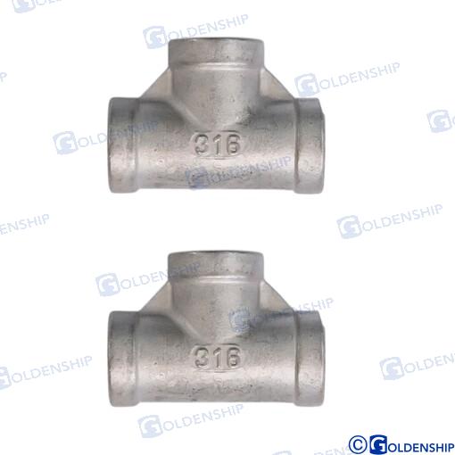 Conexión "t" Hembra Inox 1/2 (2) Goldenship