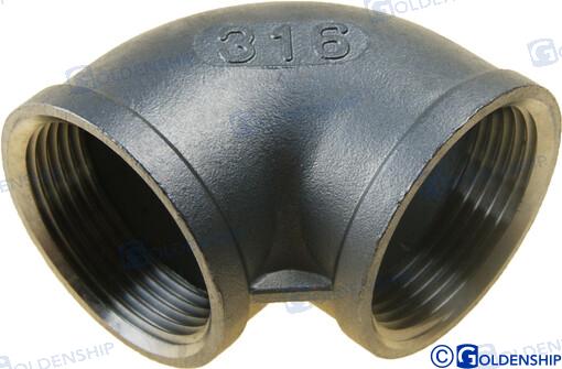 Codo 90º H-h Inox 1-1/4 Goldenship