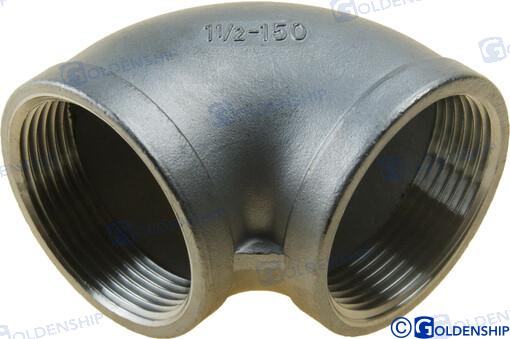 Codo 90º H-h Inox 1-1/2 Goldenship