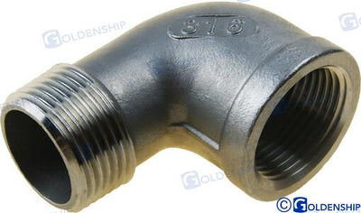 Codo 90º M-h Inox 1" Goldenship