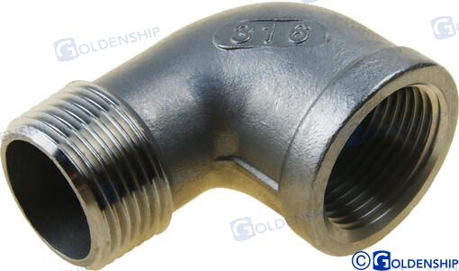 Codo 90º M-h Inox 1" Goldenship