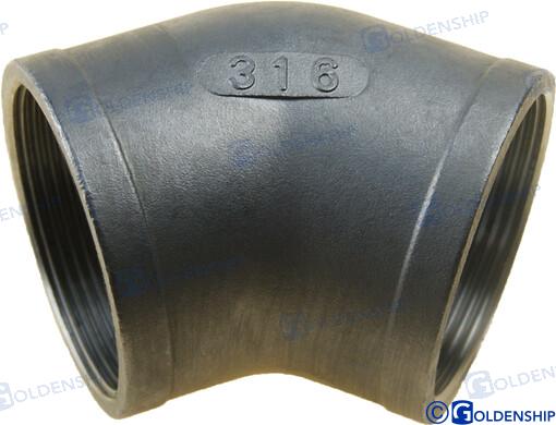 Codo 45º H-h Inox 2" Goldenship