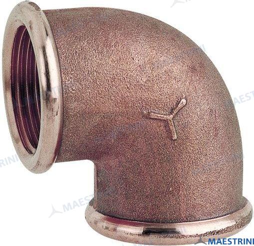 Codo F/f 90º Bronce 2 1/2" Maestrini