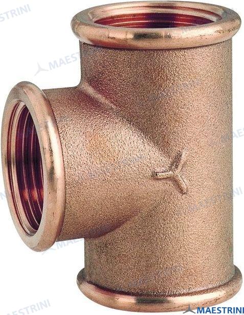 Racor T Bronce 2 1/2" Maestrini