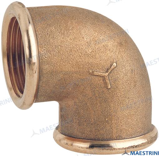 Codo Laton 90º H.h. 3/4'' En Laton Cr Maestrini