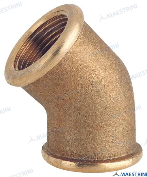 Codo Laton 45° H.h. 1/2'' En Laton Cr Maestrini