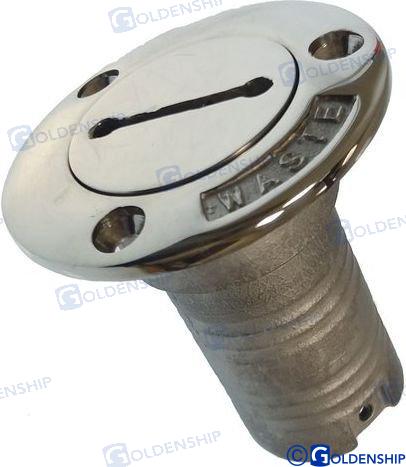 Toma Cubierta Inox 38MM Waste Goldenship