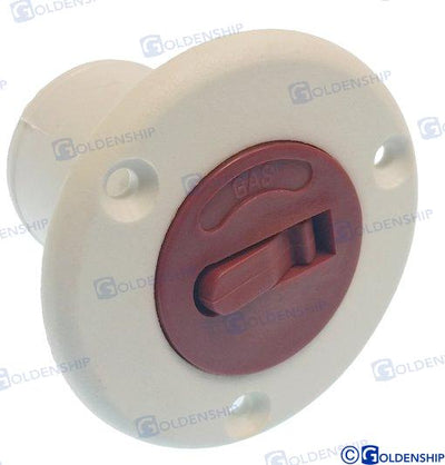 Toma De Cubierta "gas" 50 Mm Blanco Goldenship