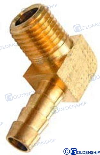 Racor 90º Npt 3/8 X 1/4" (pack De 2) Goldenship