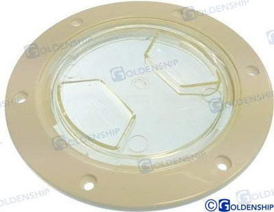 Tapa Registro 102MM Transparente Goldenship